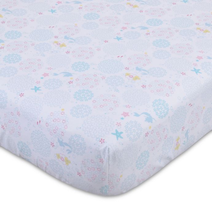 Disney Ariel Sea Princess Fitted Crib Sheet Buybuy Baby