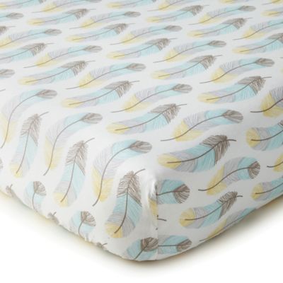 feather crib sheet