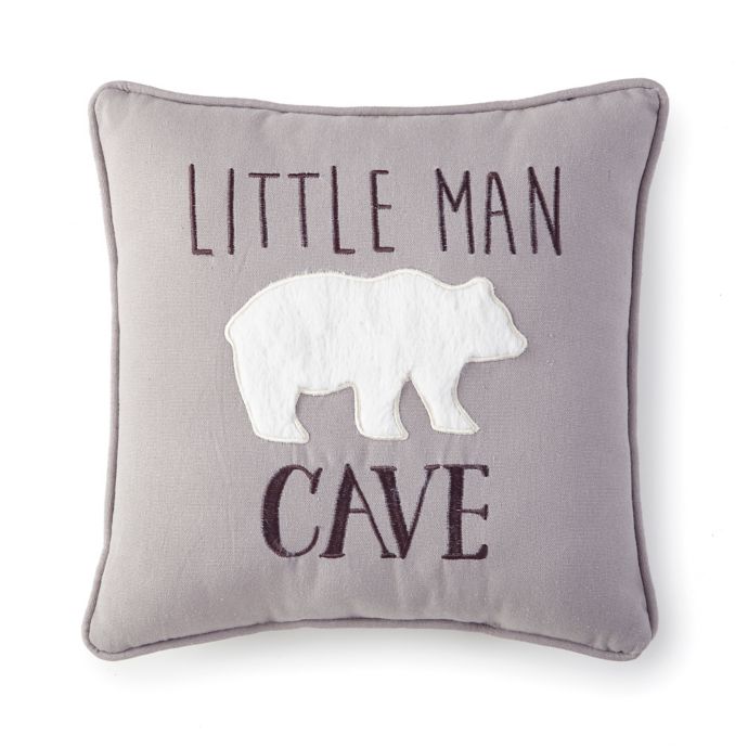 Levtex Baby Micah Little Man Cave Pillow In Grey Buybuy Baby