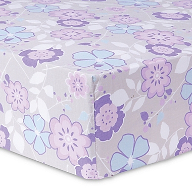 Trend Lab&reg; Grace Floral Fitted Crib Sheet. View a larger version of this product image.