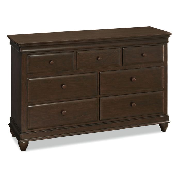 Smartstuff Classics 4 0 7 Drawer Dresser In Cherry Buybuy Baby