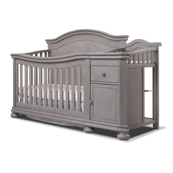Sorelle Finley Crib & Changer in Weathered Grey