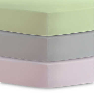 Kushies&reg; Organic Cotton Jersey Bassinet/Carriage Pad Fitted Sheet. View a larger version of this product image.