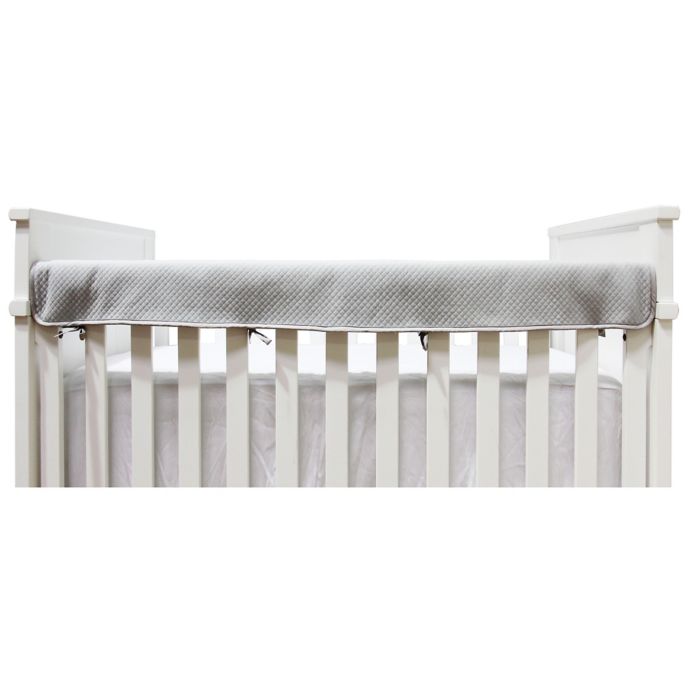 Living Textiles Sketchbook Diamond Matelasse Crib Railing Guard In