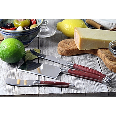 Laguiole&reg; by French Home Pakkawood 3-Piece Cheese Set. View a larger version of this product image.