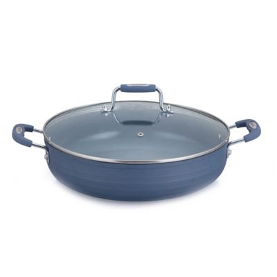 large non stick frying pan with lid