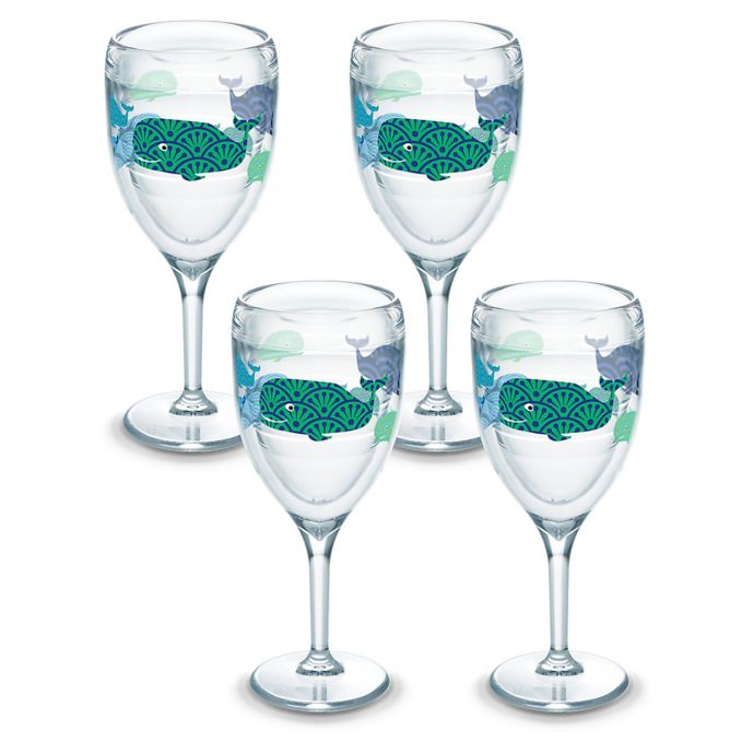 Tervis® Whale Sun & Surf 9 oz. Stemmed Wine Glass (Set of 4) Bed Bath