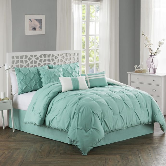 Pom Pom 7 Piece Comforter Set Bed Bath Beyond