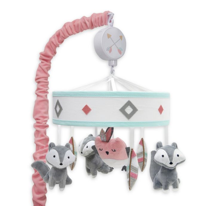 Lambs Ivy Little Spirit Southwest Fox Musical Mobile In Coral Teal Buybuy Baby
