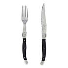 Alternate image 0 for Laguiole&reg; by French Home 8-Piece Steak Knife and Fork Set in Black