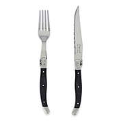 Laguiole&reg; by French Home 8-Piece Steak Knife and Fork Set in Black