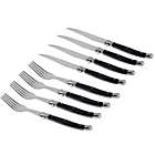 Alternate image 2 for Laguiole&reg; by French Home 8-Piece Steak Knife and Fork Set in Black