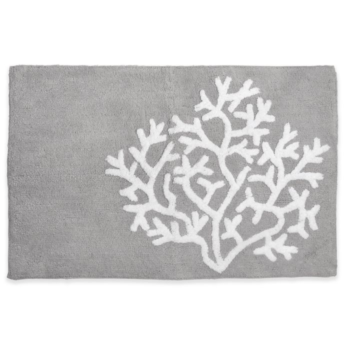 Coasting Living Sea Life 20 Inch X 30 Inch Bath Rug In Grey Bed Bath Beyond