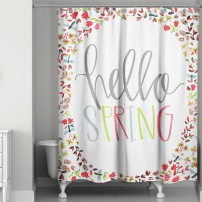 spring shower curtain