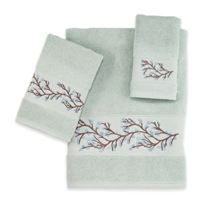 Avanti Eliza Turkish Cotton Bath Towel in Seaglass | Bed ...