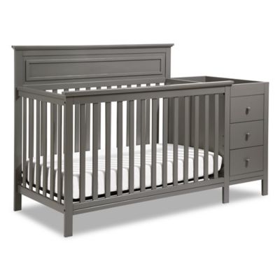 baby crib and changer
