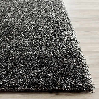 Safavieh Charlotte 4-Foot x 6-Foot Shag Area Rug in Charcoal. View a larger version of this product image.
