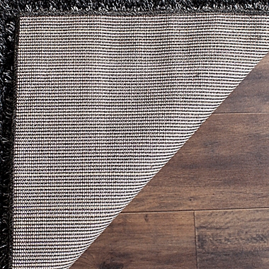 Safavieh Charlotte 4-Foot x 6-Foot Shag Area Rug in Charcoal. View a larger version of this product image.
