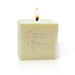 Carved Solutions Merry Christmas Pure Aromatherapy Palm Candle