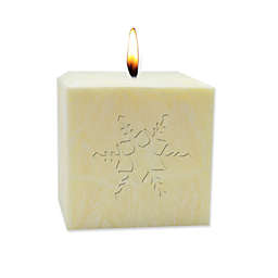 Carved Solutions Eco-Luxury Snowflake Citrus Escape Pillar Candle