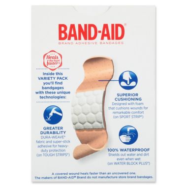 Johnson & Johnson&reg; Band-Aid&reg; 30-Count Adhesive Bandages Assorted Variety Pack. View a larger version of this product image.