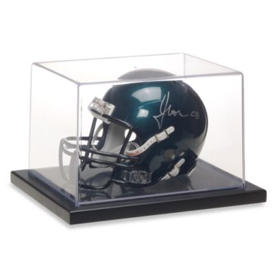 Detroit Lions Mahogany Logo Mini Helmet Display Case