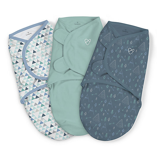 Alternate image 1 for SwaddleMe® 3-Pack Large Mountaineer Boy Original Swaddles in Green
