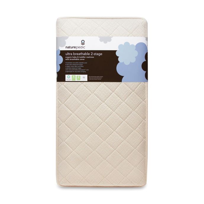 Naturepedic Ultra Breathable 2 Stage Crib Mattress In Natural