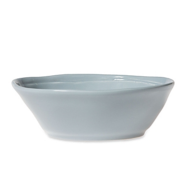 viva by VIETRI Fresh Small Oval Bowl in Grey. View a larger version of this product image.