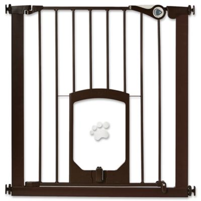 baby gate with dog flap