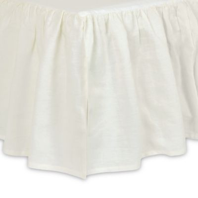 ivory crib skirt