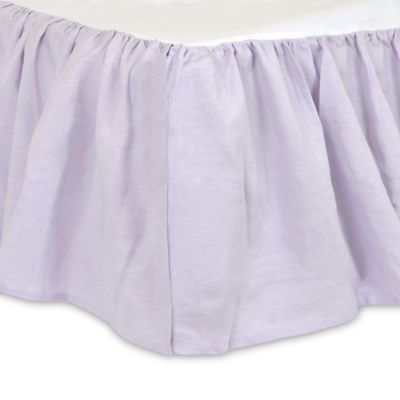 lilac crib skirt