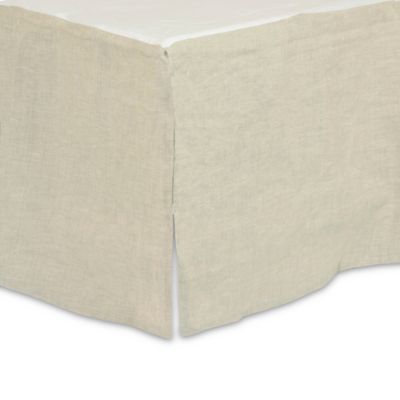 linen crib skirt