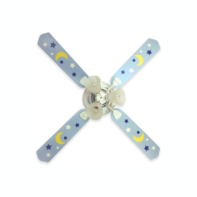 Blue Moon And Stars Ceiling Fan By Sweet Pea Gallery