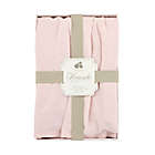 Alternate image 1 for Just Born&reg; Keepsake Washed Linen Crib Skirt in Pink