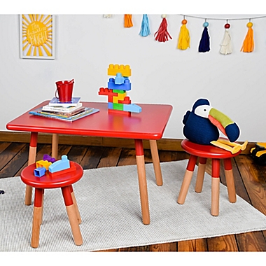 Kids 3-Piece Dipped Table and Stool Set. View a larger version of this product image.