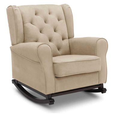 Delta Children Emma Tufted Nursery Rocking Chair in Beige | Bed Bath & Beyond