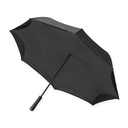 Alternate image 1 for BetterBrella™ Umbrella with Reverse Open/Close Technology in Black