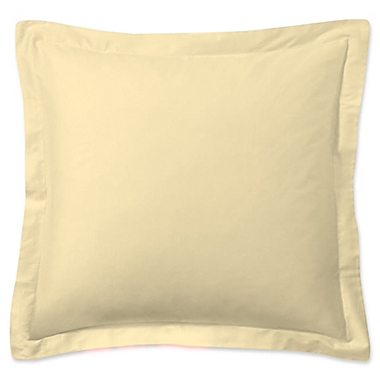 Smoothweave&trade; European Pillow Sham in Butter. View a larger version of this product image.