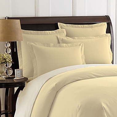 Smoothweave&trade; European Pillow Sham in Butter. View a larger version of this product image.