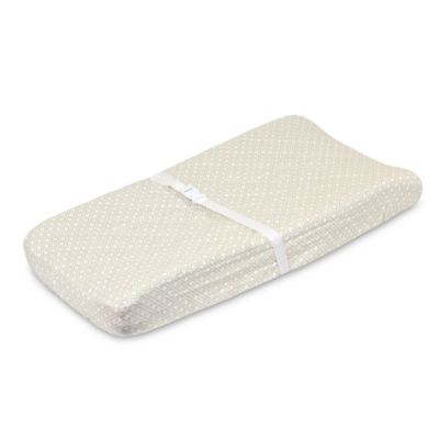Just Born&reg; Keepsake Washed Linen Changing Pad Cover in Flax