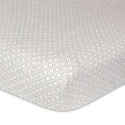 Just Born&reg; Keepsake Washed Linen Geo Star Crib Sheet in Flax