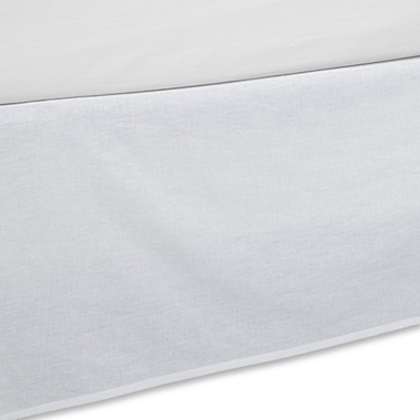 LinenWeave Vintage Washed Twin Bed Skirt in White. View a larger version of this product image.