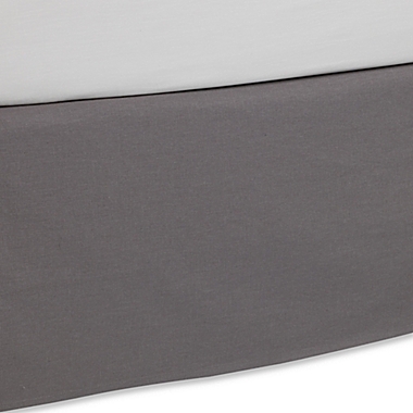 LinenWeave Vintage Washed Twin Bed Skirt in Grey. View a larger version of this product image.