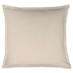 LinenWeave Vintage Washed European Pillow Sham in Ivory
