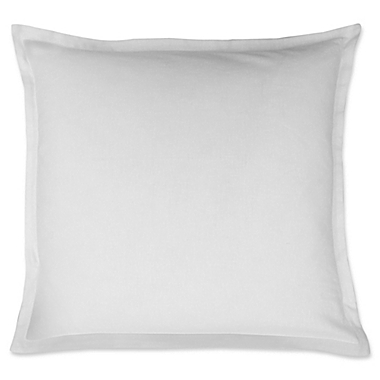 LinenWeave Vintage Washed European Pillow Sham in White. View a larger version of this product image.