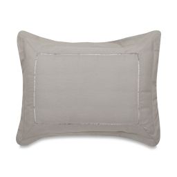Fieldcrest  Washed Linen Sour Cream Euro Sham Single New Molina Collection 