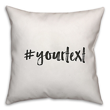 Designs Direct Brush Stroke Hashtag Square Throw Pillow. View a larger version of this product image.