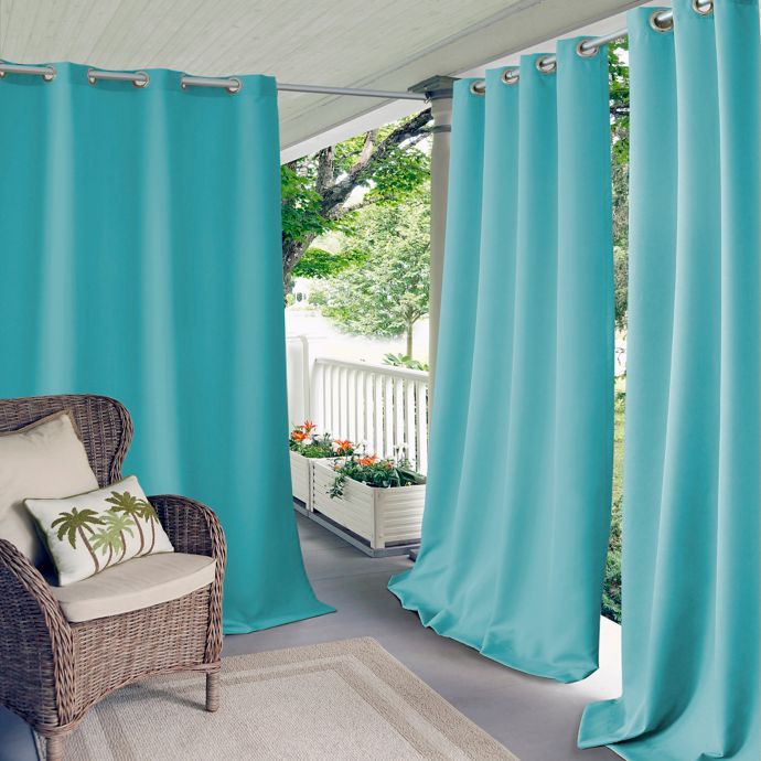 Elrene Connor Indoor Outdoor Grommet Top Window Curtain Panel
