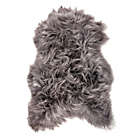 Alternate image 0 for Natural 100% Icelandic Long-Hair Sheepskin 2-Foot x 3-Foot Accent Rug in Grey